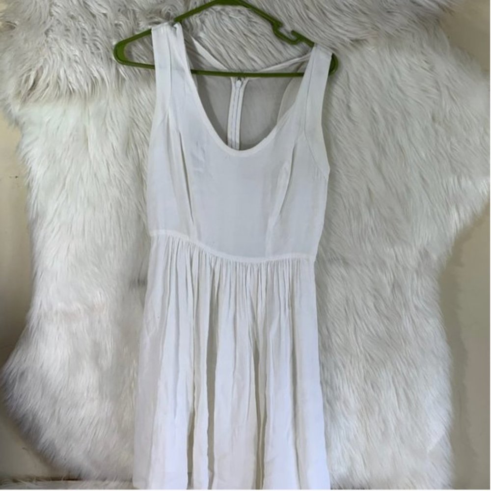Artelier Nicole Miller Sheer Back White Dress- sz.2